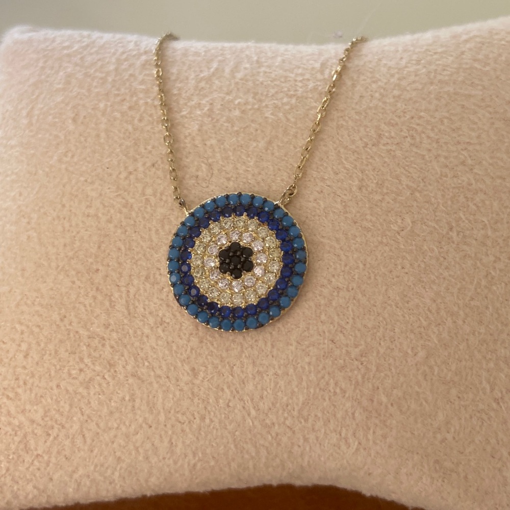 Anthropologie evil eye necklace brand new - Picture 3 of 10